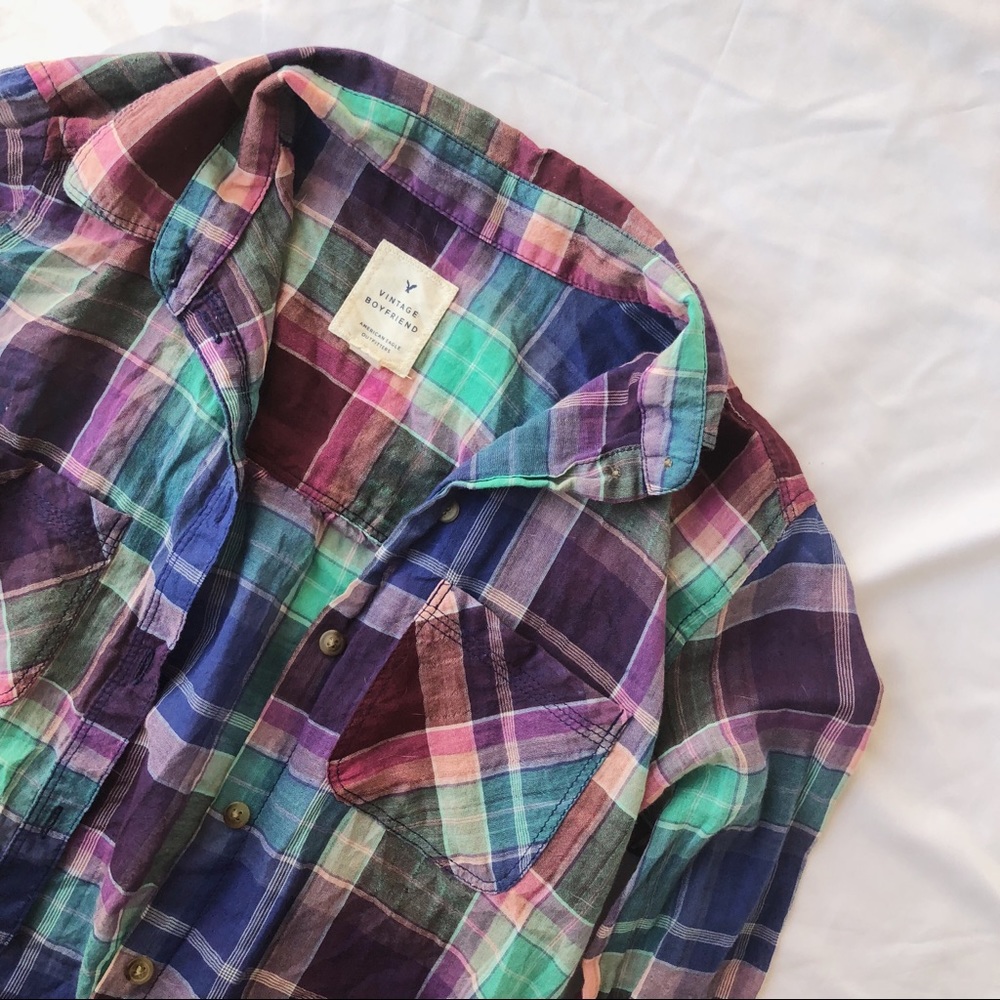Pastel Plaid AEO Shirt